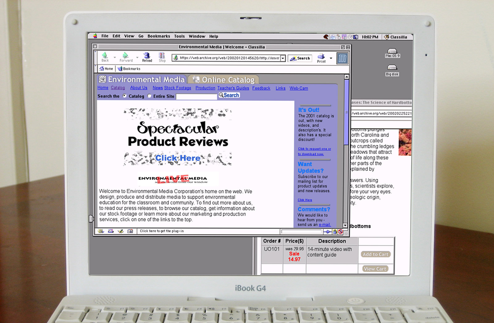 Top-notch web design circa 2001