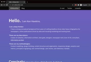 It felt good to snapshot the look of the site back in late 2017