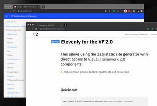 Tightly pairing Fractal and Eleventy can be done.